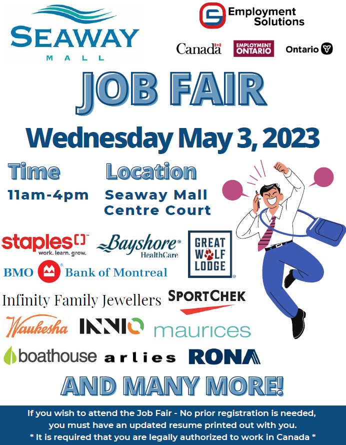 EMPLOYMENT SOLUTIONS & SEAWAY MALL JOB FAIR